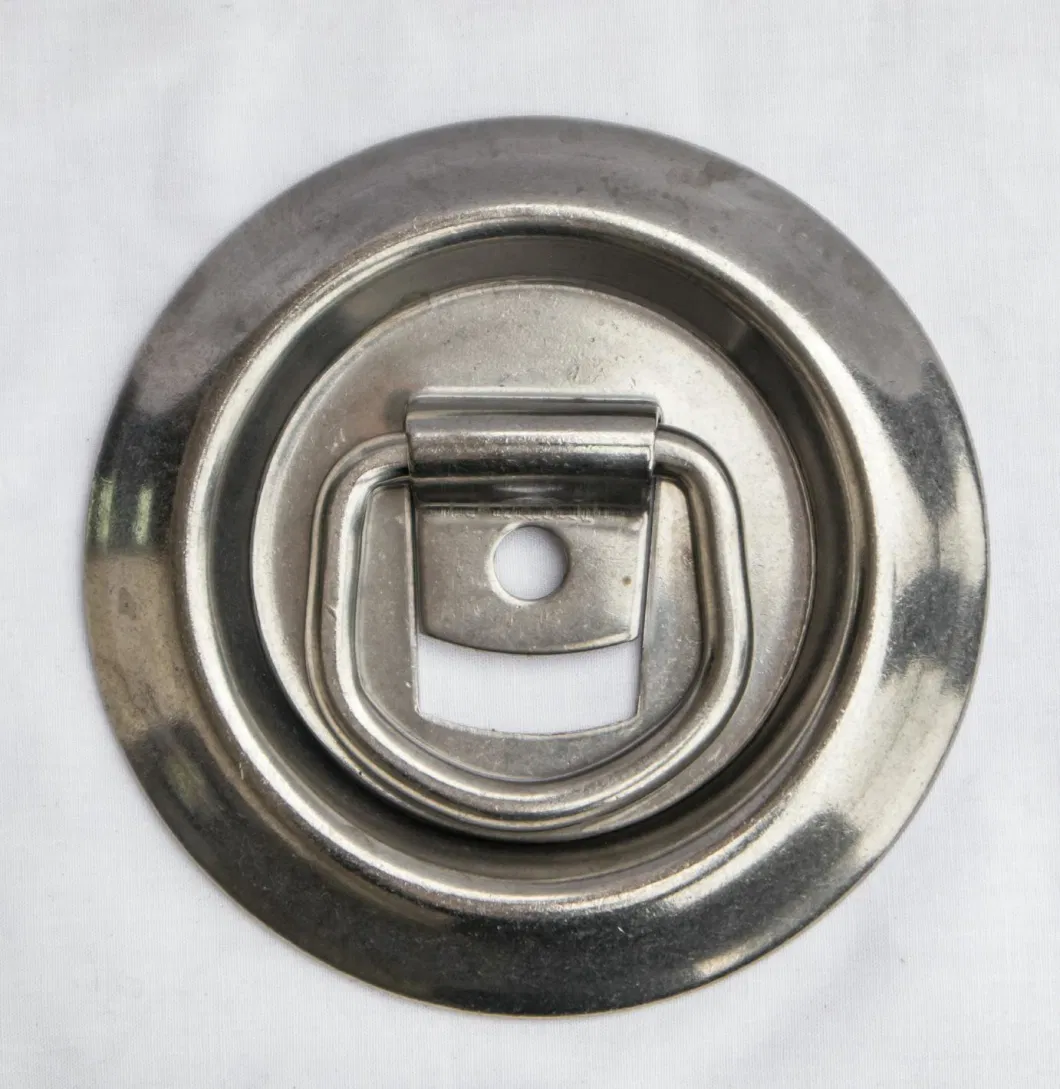 Stainless Steel Recessed Rope Ring, Heavy Duty Products, Forged Equipment Items, Hot Selling Trailer Truck Parts, Pan Fitting, 545kgs Capiciy 1200lbs