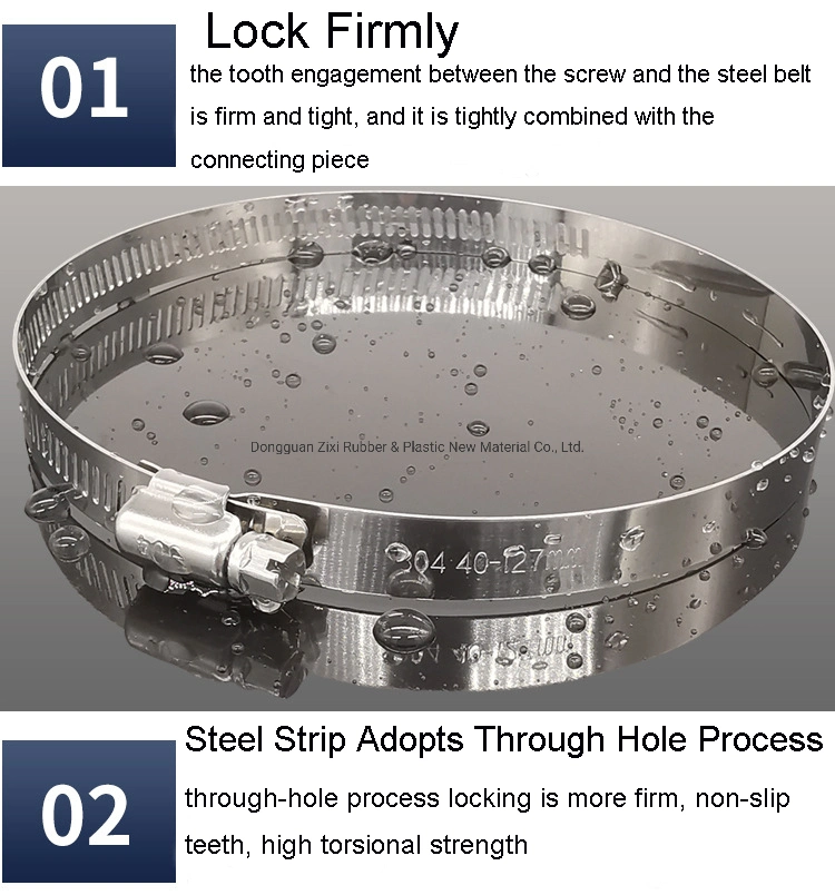 Wire Rope Spring Cable Metal Worm Drive Pipe Fitting